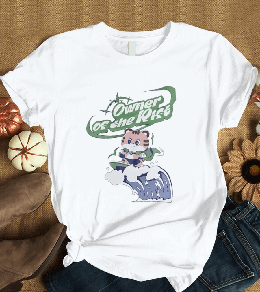 Owner Of The Waves Tiger Surfing Adventure T-Shirt