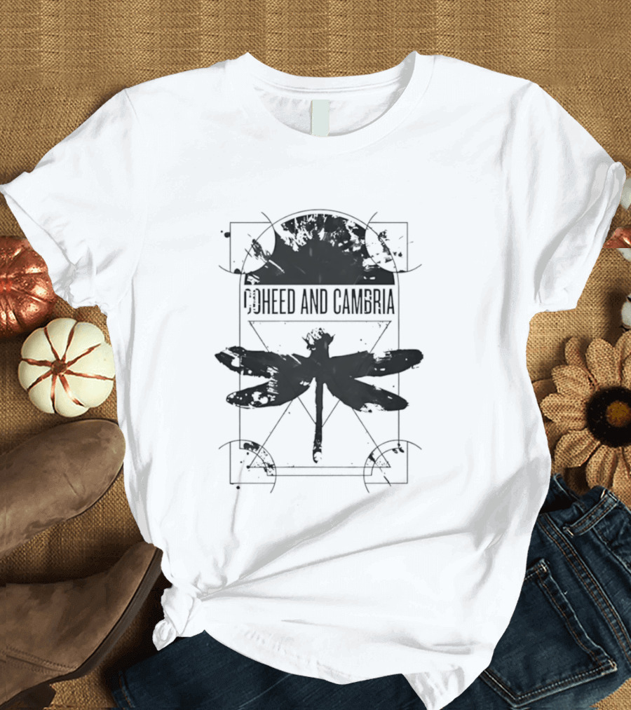 Coheed And Cambria Dragonfly Baseball Geometric T-Shirt