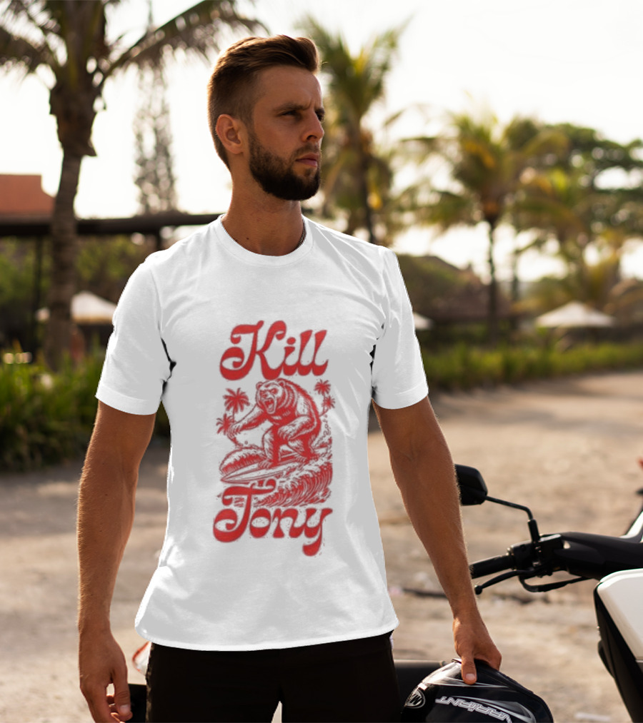 Kill Tony Surfing Bear T-Shirt