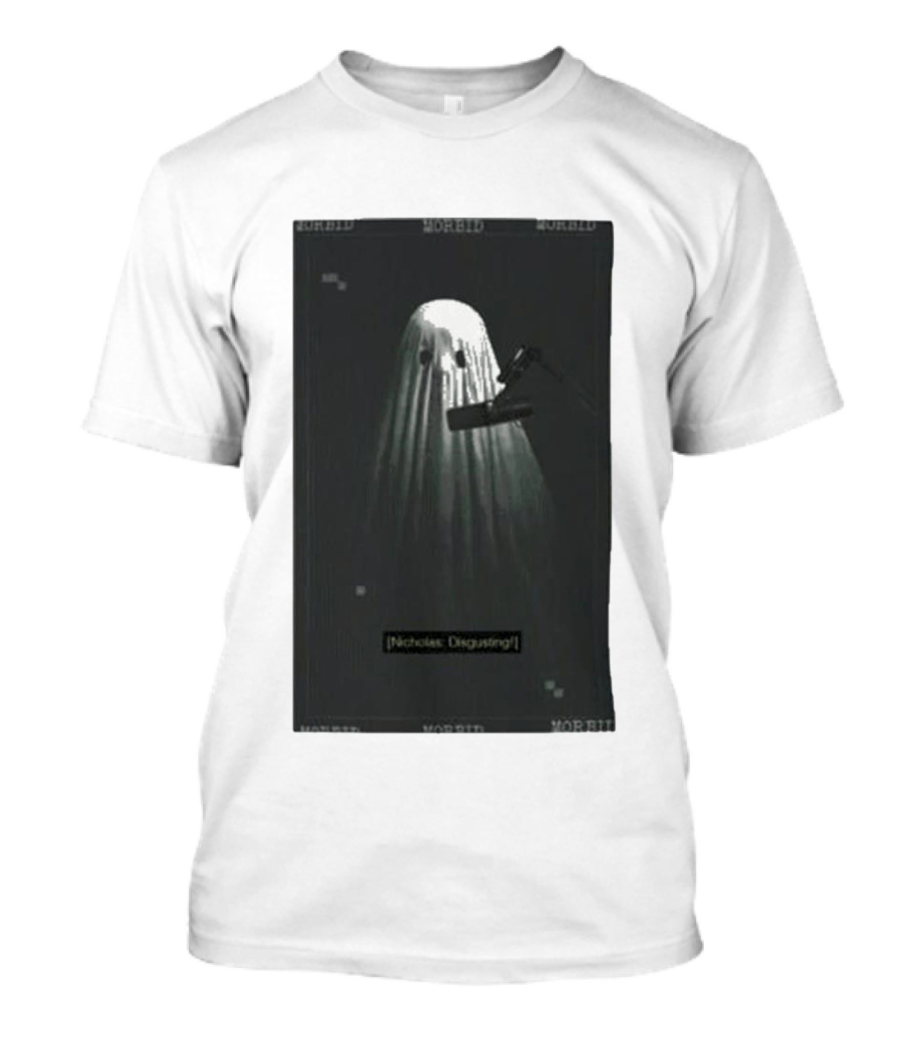 Morbid Nicholas Disgusting Ghost With Microphone T-Shirt