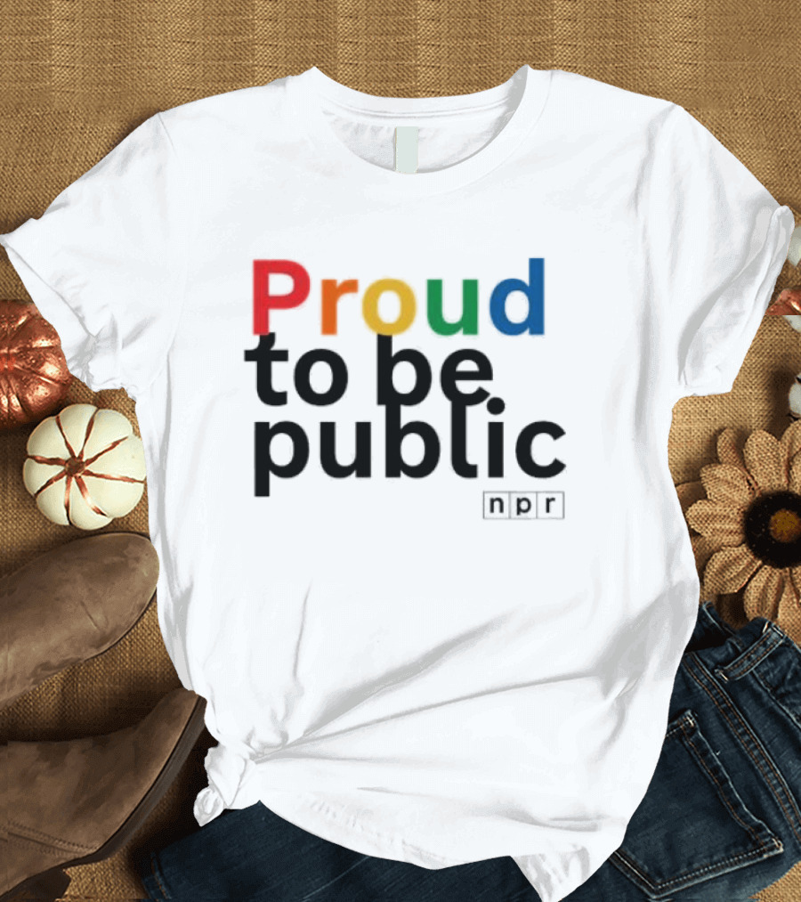 Proud To Be Public Colorful Pride T-Shirt