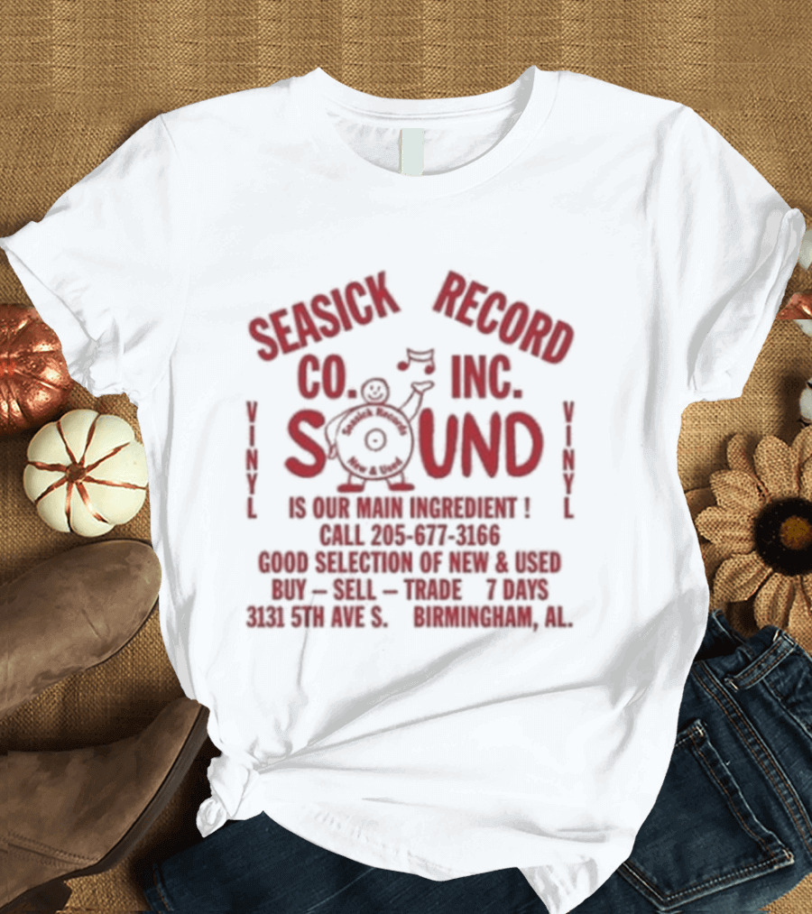 Seasick Record Co Inc Sound Birmingham Alabama 35 RPM 8732 Avenue C Suite Voice Mixes T-Shirt