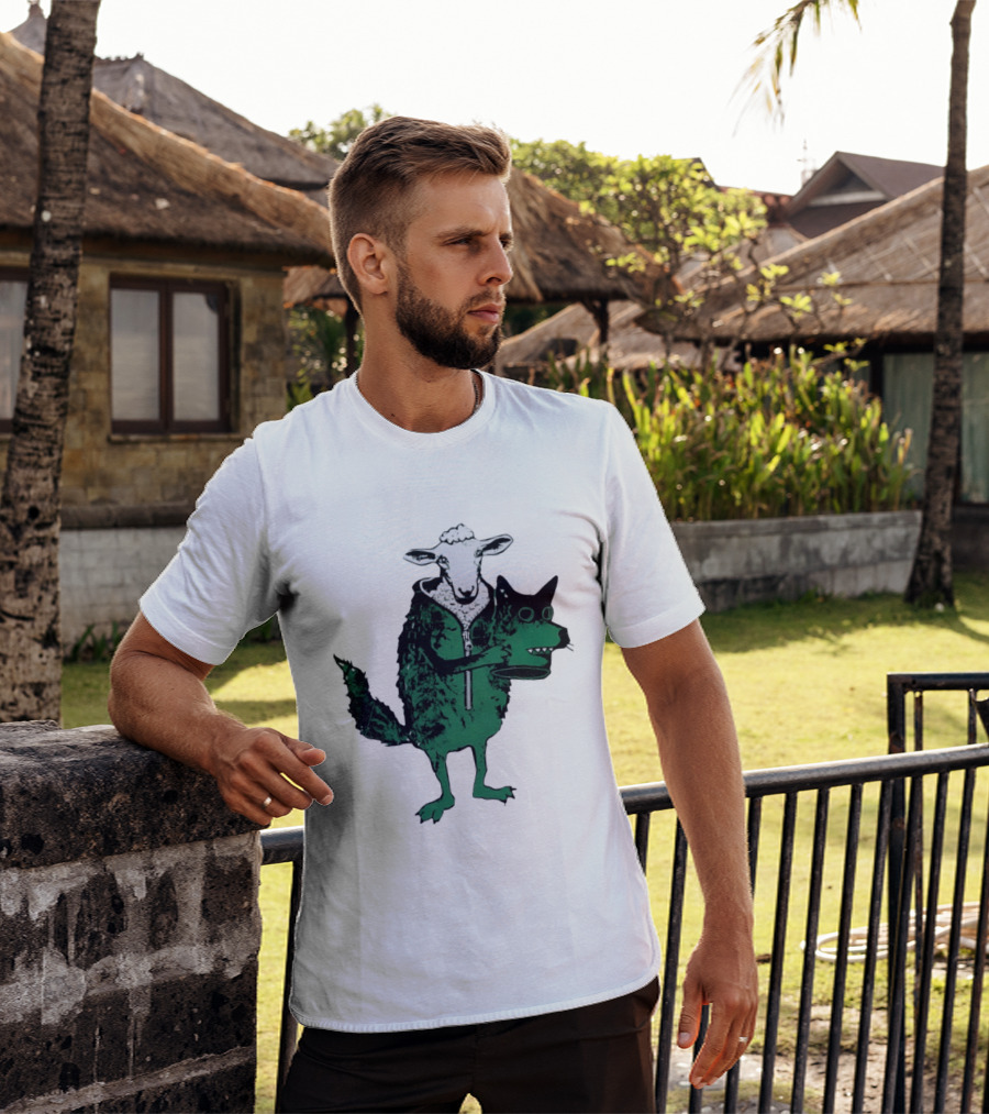 Sheep In Wolf's Clothing Humorous Animal Disguise Joke T-Shirt