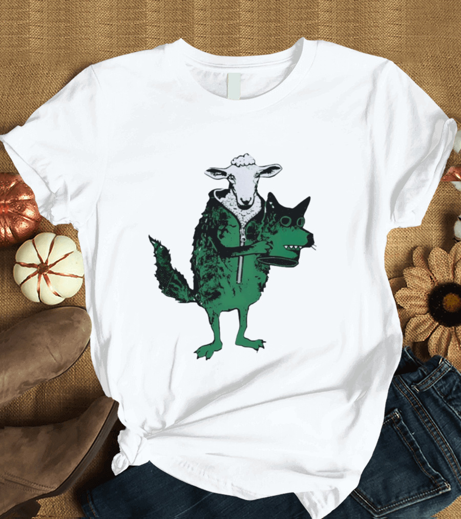 Sheep In Wolf's Clothing Humorous Animal Disguise Joke T-Shirt