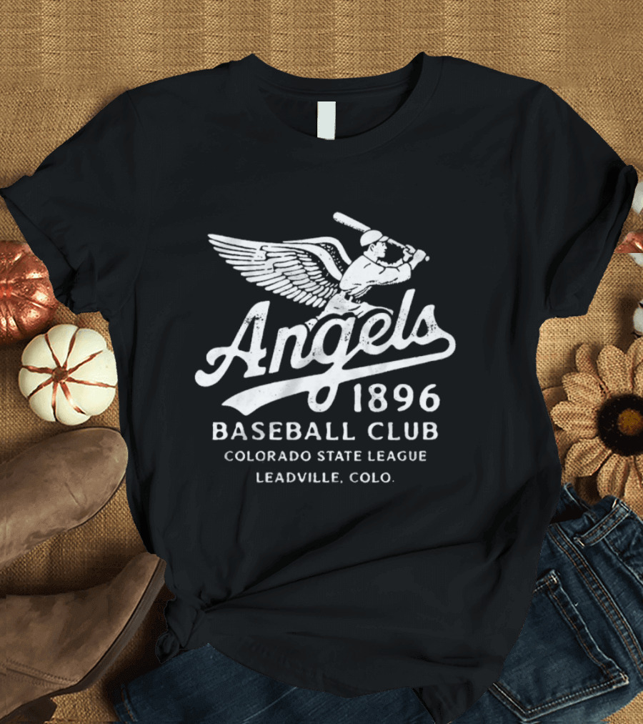 Leadville Angels 1896 Baseball Club Colorado State League Leadville Colo T-Shirt