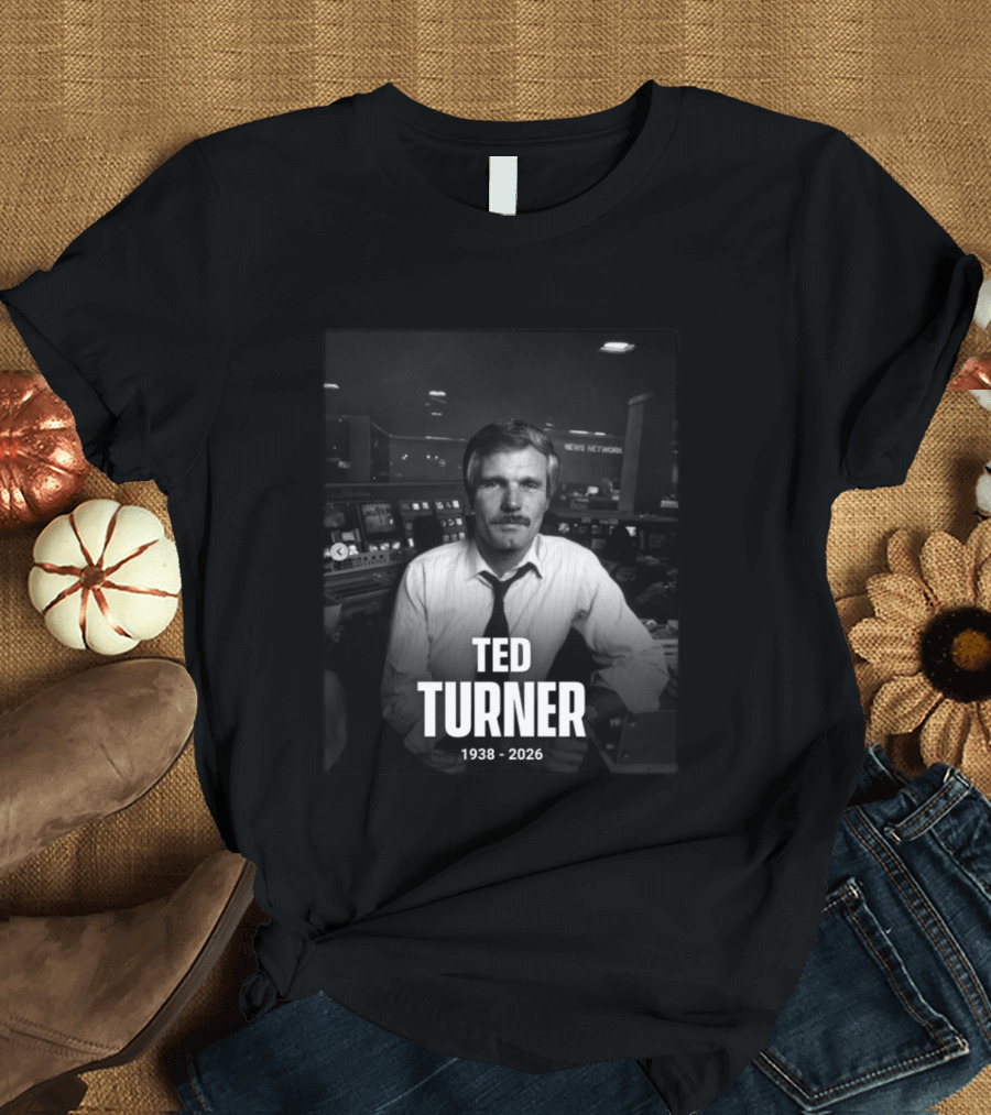 Ted Turner CNN News Network 1938 2026 Remembrance T-Shirt