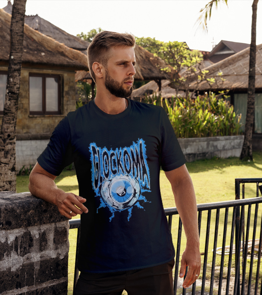 Key Glock Glockoma Eyeball Blue Splash T-Shirt