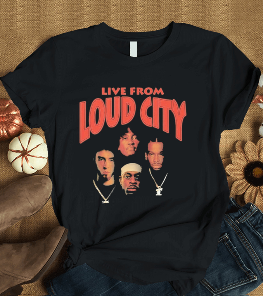 Live From Loud City Hip Hop Legends Faces And Chains T-Shirt