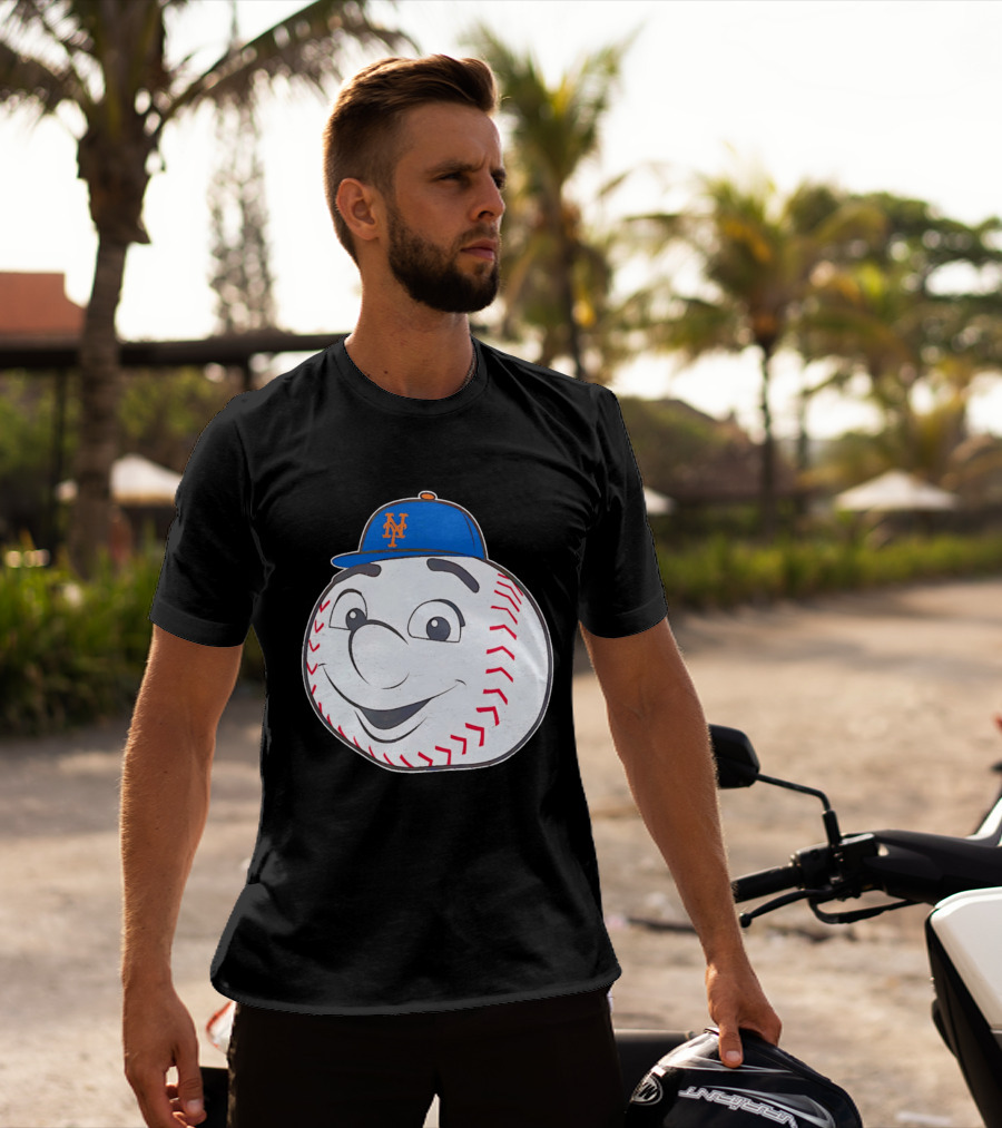 New York Mets Mr. Met Big Face Baseball 2026 T-Shirt