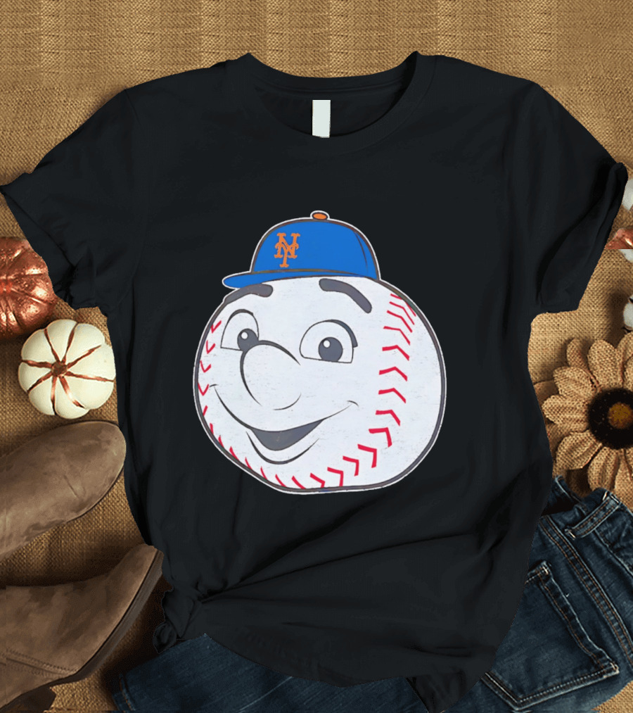 New York Mets Mr. Met Big Face Baseball 2026 T-Shirt