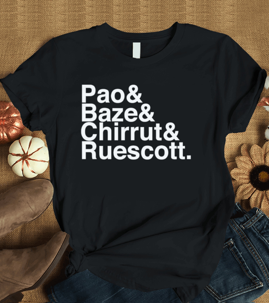 Pao Baze Chirrut Ruescott Star Wars Inspired Characters T-Shirt