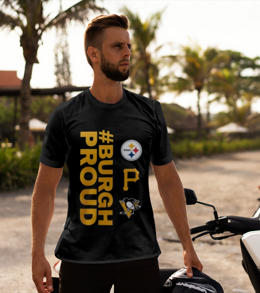 Pittsburgh Pirates 2026 #Burgh Proud Steelers Penguins T-Shirt