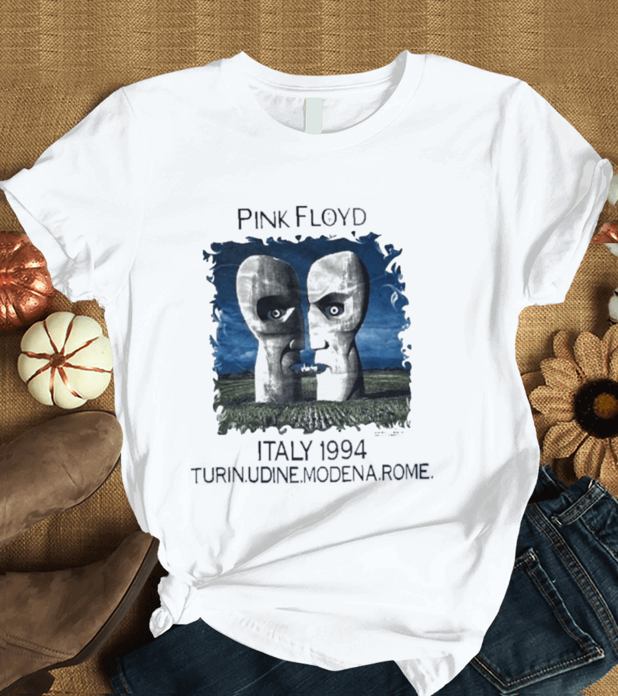 Pink Floyd Italy 1994 Turin Udine Modena Rome Faces T-Shirt