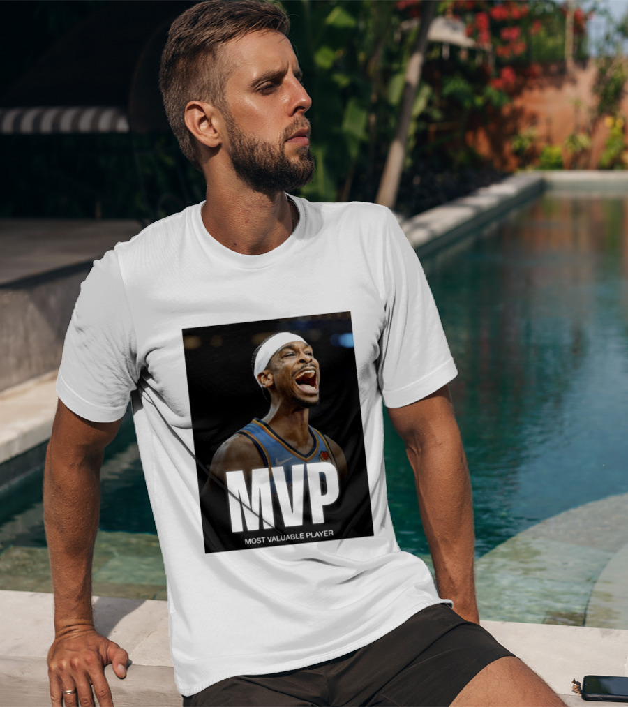 Shai Gilgeous Alexander MVP Most Valuable Player OKC Thunder Celebration T-Shirt