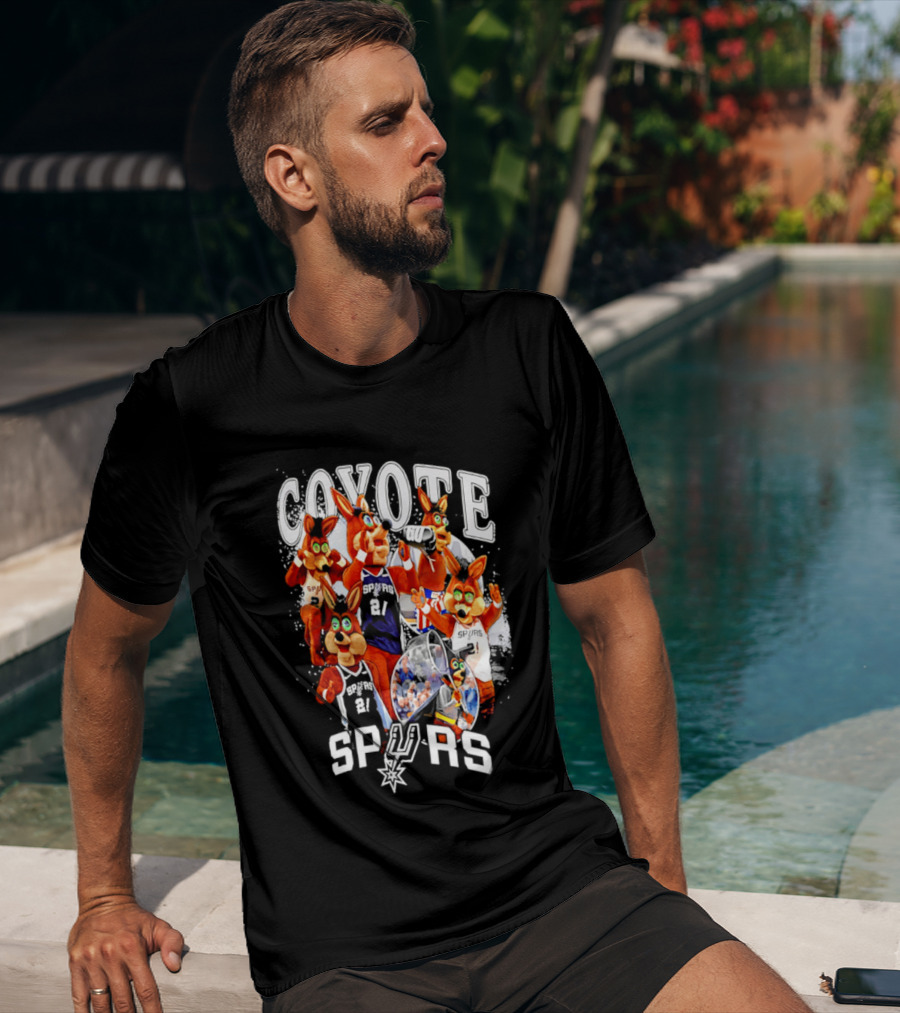San Antonio Spurs Coyote Basketball Icons Spurs T-Shirt