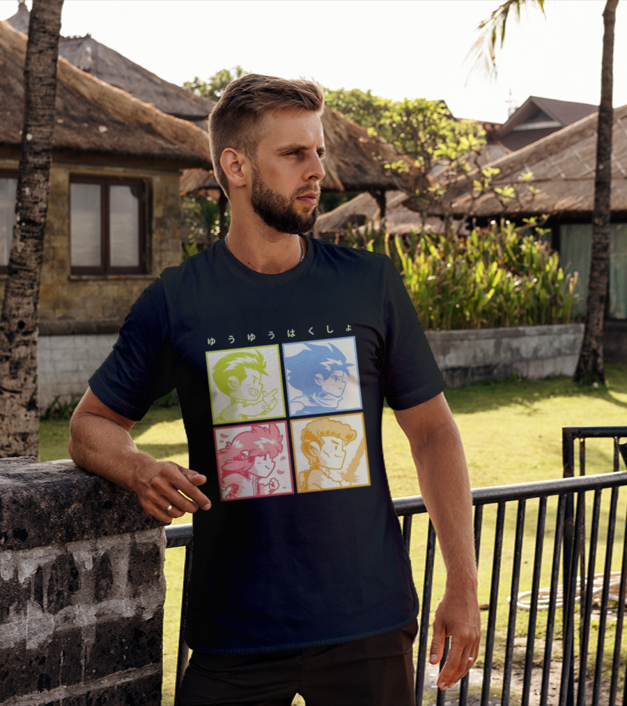 YuYu Hakusho Anime Characters Japanese Manga Series T-Shirt