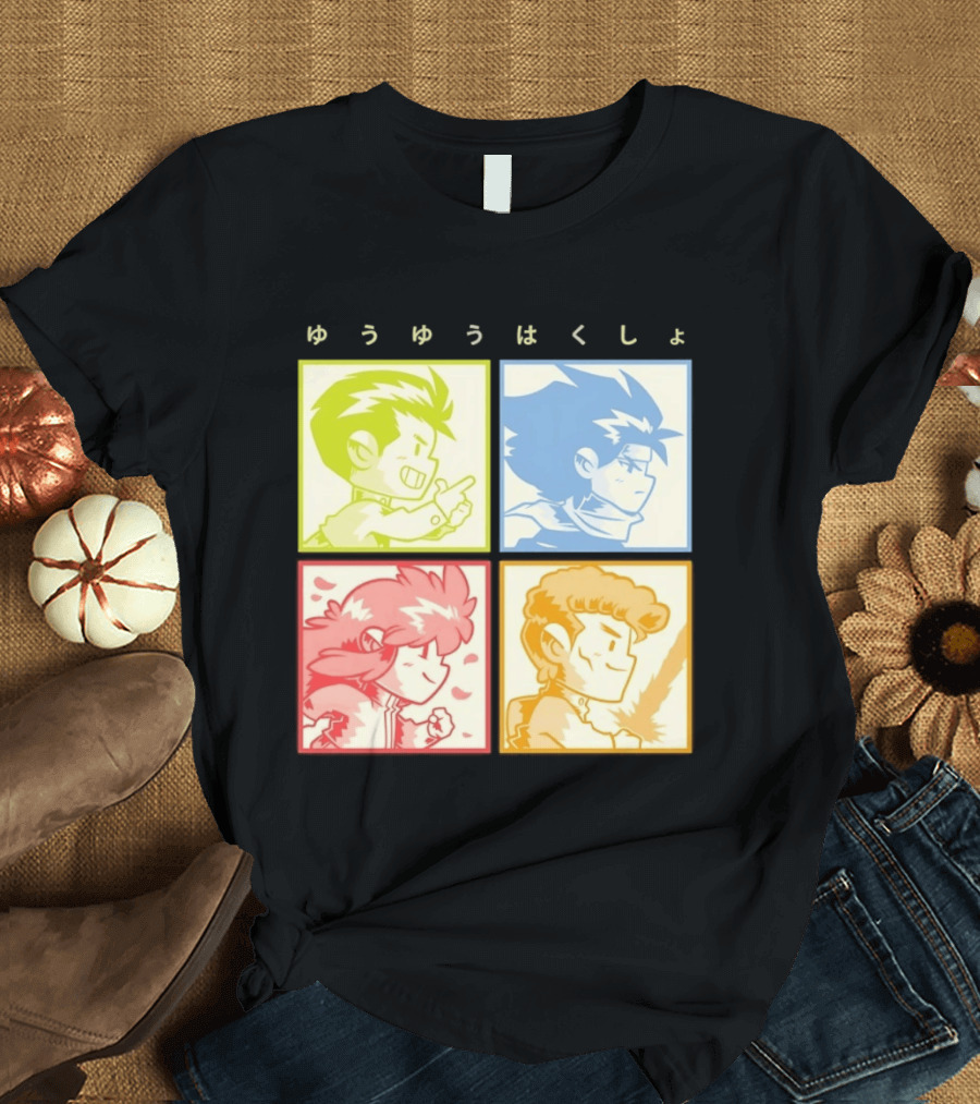 YuYu Hakusho Anime Characters Japanese Manga Series T-Shirt