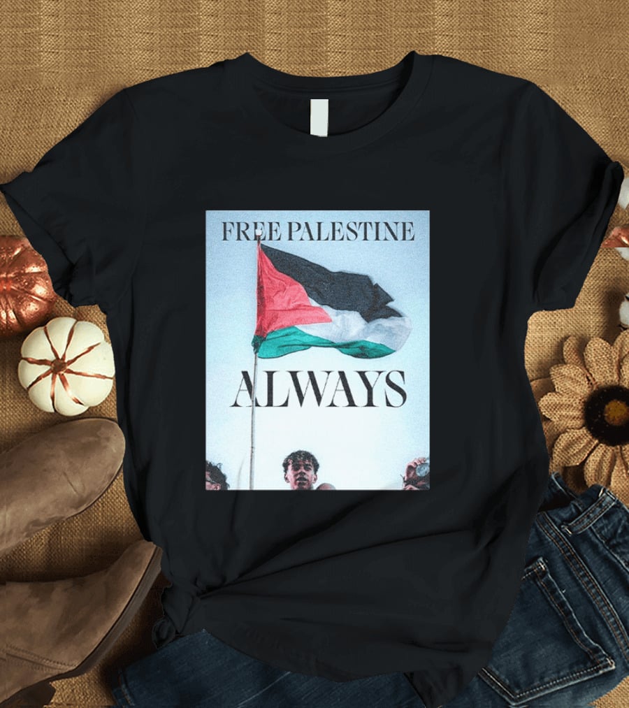 Barcelona FC Lamine Yamal Free Palestine Always Flag T-Shirt