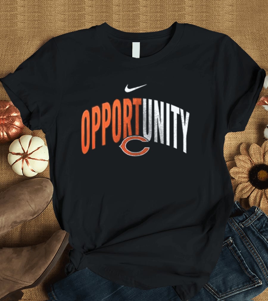 Chicago Bears Opportunity Nike Swoosh C T-Shirt