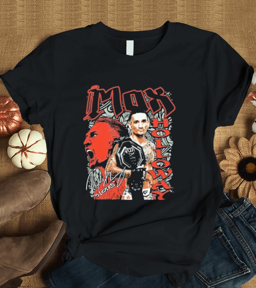 Max Holloway 2026 Bold Red Fighter T-Shirt