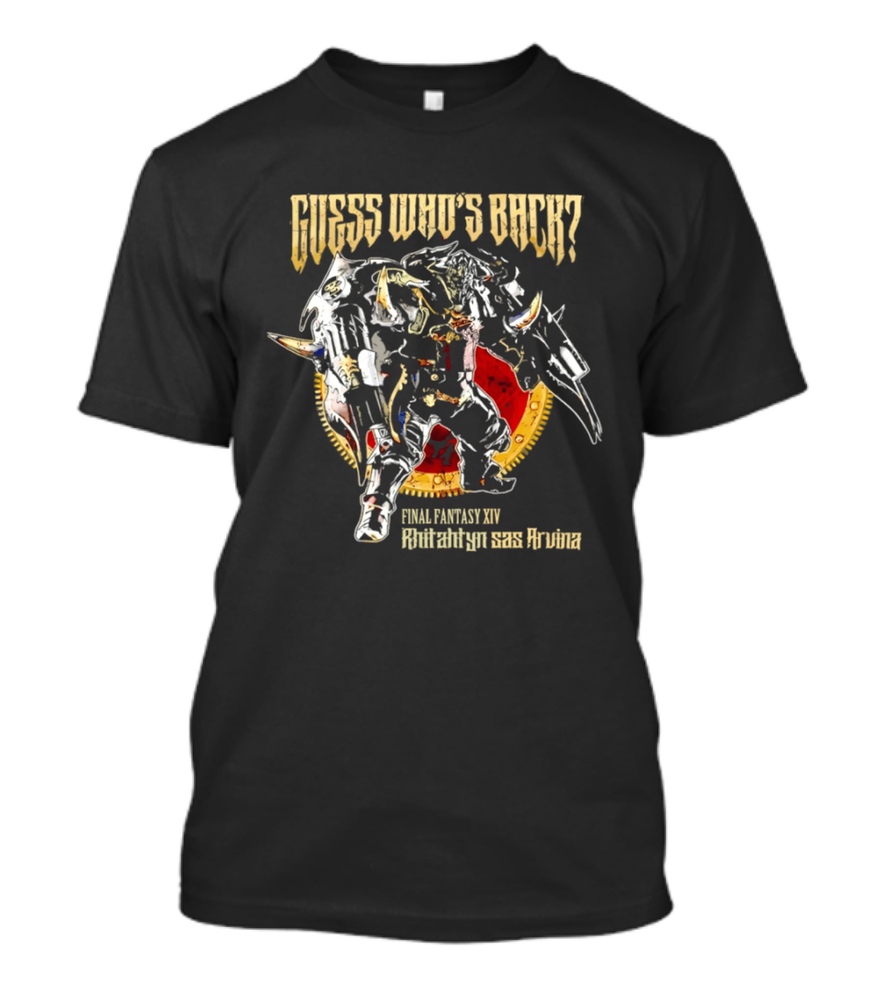 Final Fantasy XIV Pharaoh Akh Afah Amphitheatre Guess Who's Back T-Shirt