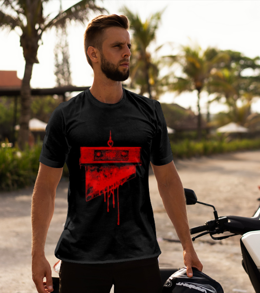 Noyz Narcos Italian Horror Story Ghigliottina Blood Dripping Guillotine T-Shirt