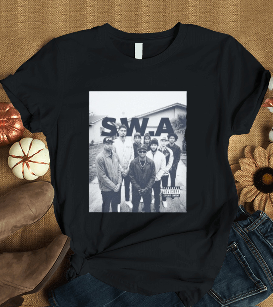 S.W.A San Antonio Spurs NBA Team Photo Iconic Streetwear T-Shirt