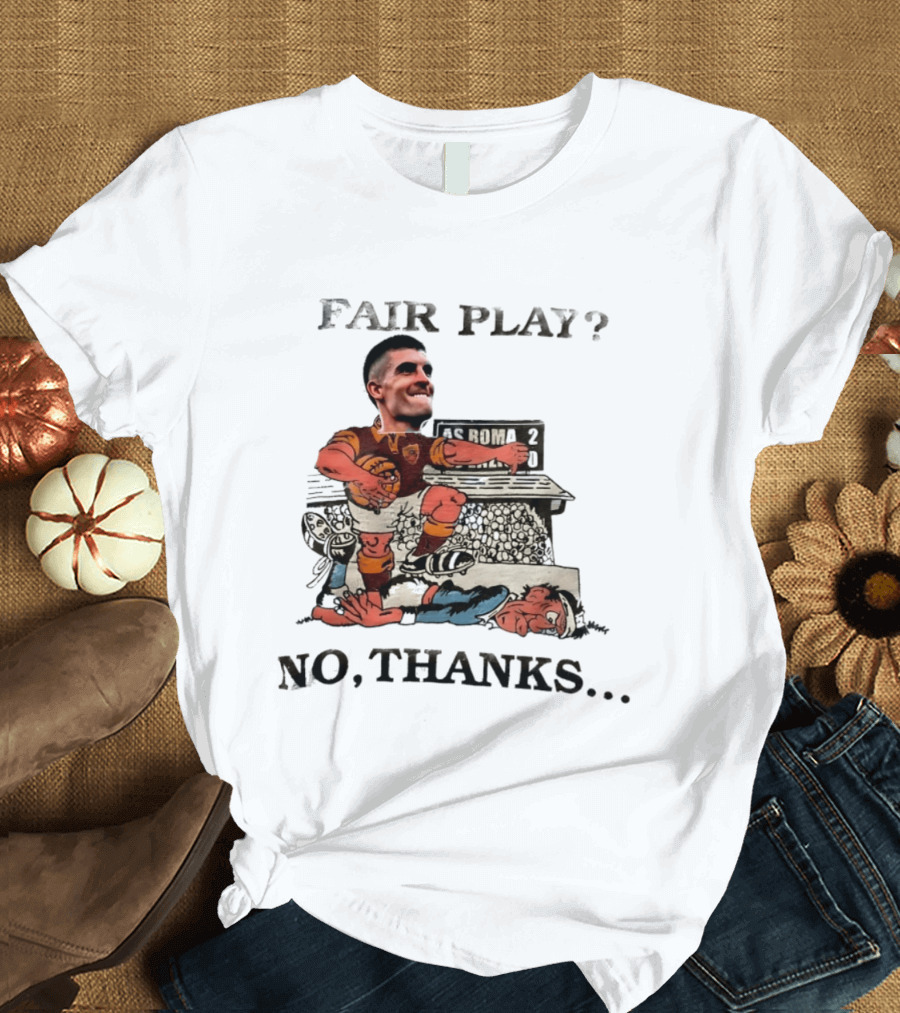 Gianluca Mancini AS Roma Fair Play No Thanks Comic T-Shirt