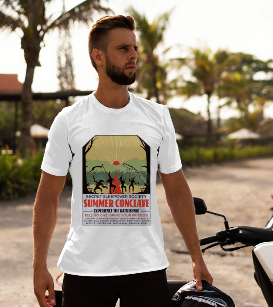 Secret Sleepover Society Summer Conclave Experience The Gathering Archery Campfire Stories Crafts Survival Skills T-Shirt