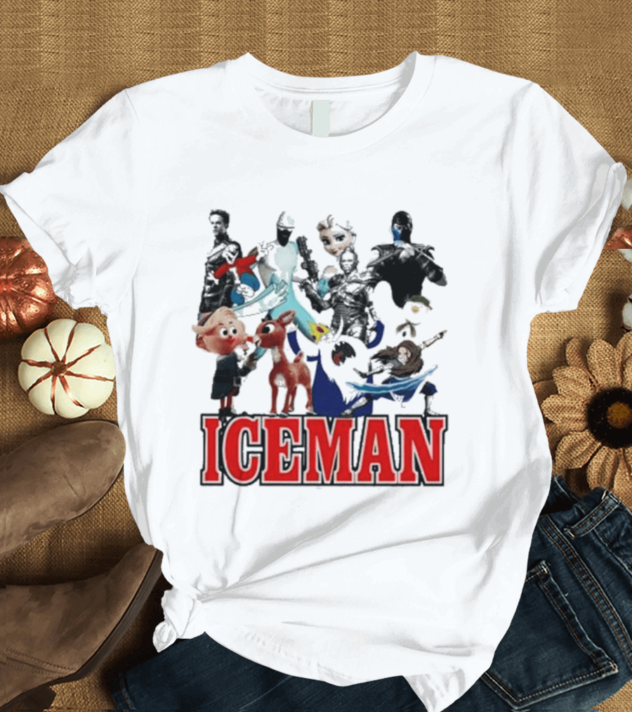 Secretclub Iceman Rudolph And Frosty Characters T-Shirt