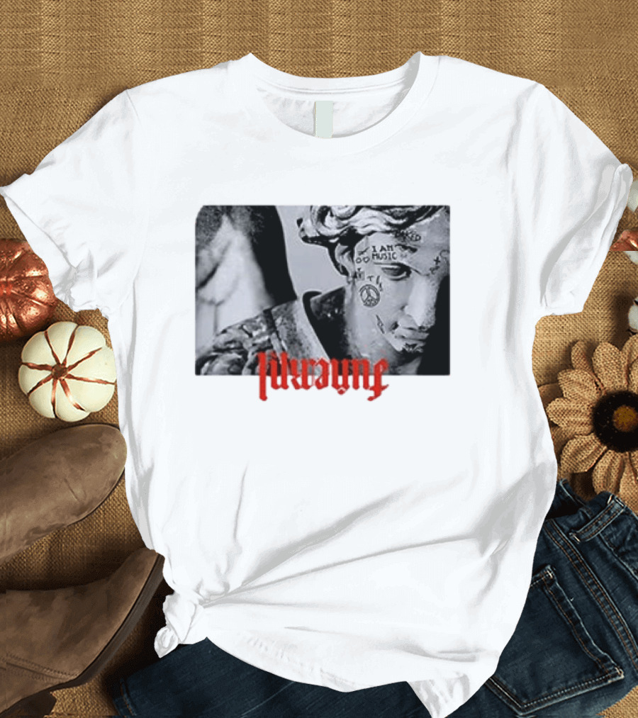 Lil Wayne Funeral I Am Music Statue Tattoo Peace T-Shirt