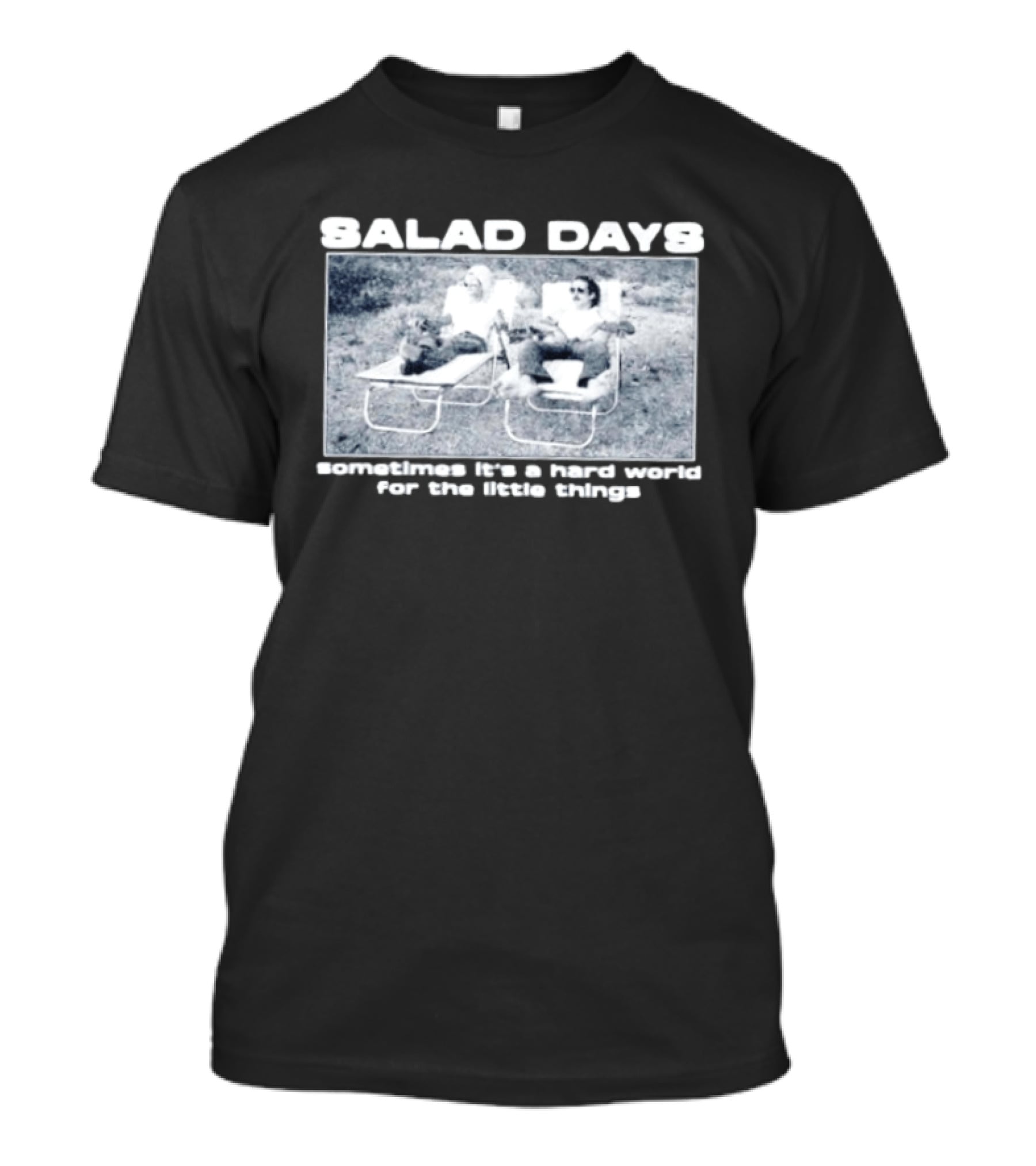 SALAD DAYS Sometimes It's A Hard World For The Little Things Vintage Lounge Chair Image T-Shirt