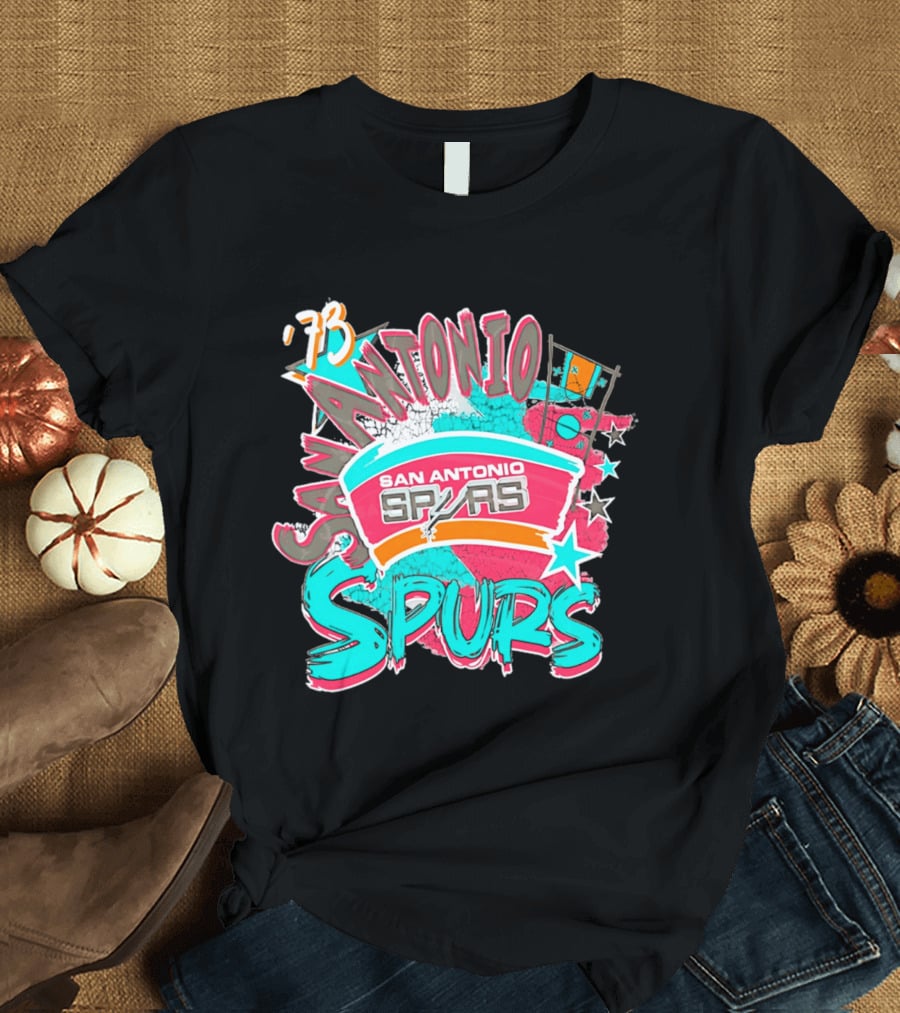 San Antonio Spurs '73 Classics Play By Play T-Shirt