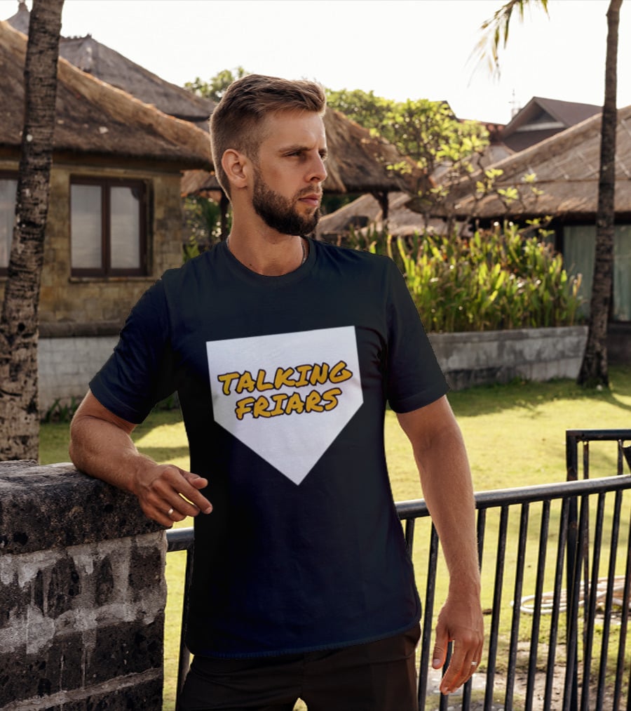 San Diego Padres Baseball Talking Friars Home Plate T-Shirt
