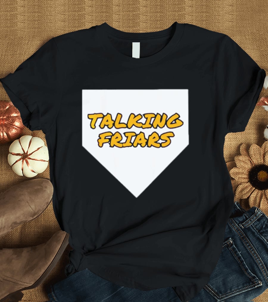 San Diego Padres Baseball Talking Friars Home Plate T-Shirt