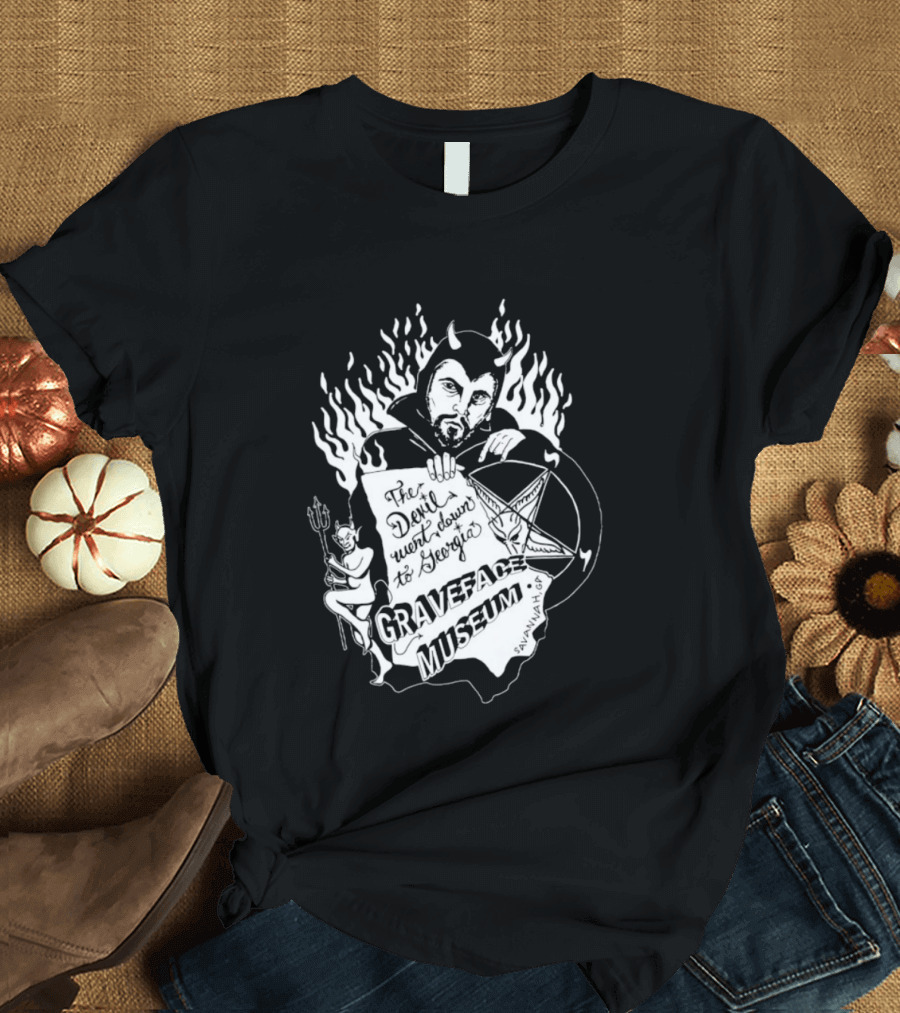 Anton LaVey Church Of Satan Graveface Museum The Devil Went Down To Georgia T-Shirt
