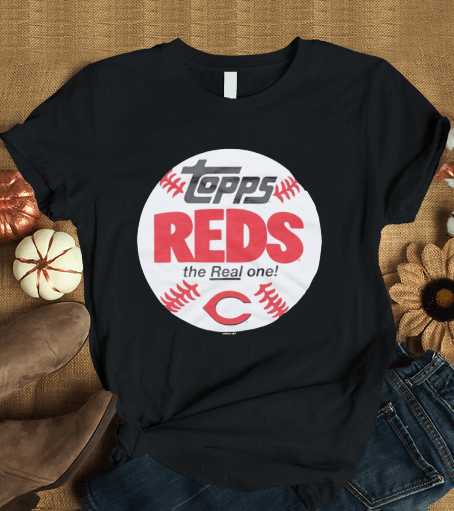 Topps Baseball Reds The Real One Cincinnati T-Shirt