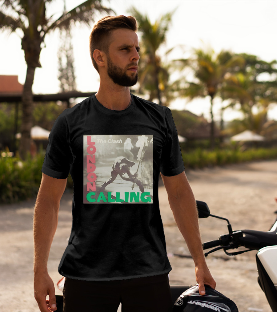 The Clash London Calling Punk Rock Album Cover Image T-Shirt
