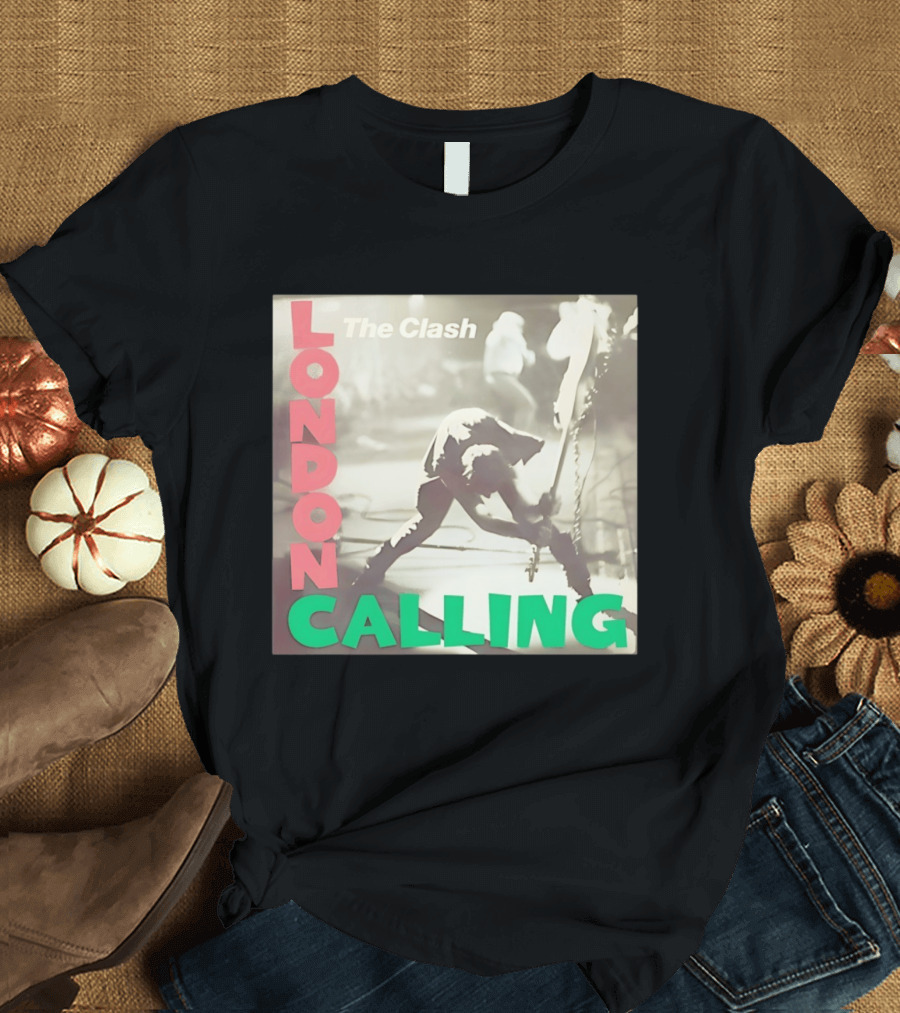 The Clash London Calling Punk Rock Album Cover Image T-Shirt