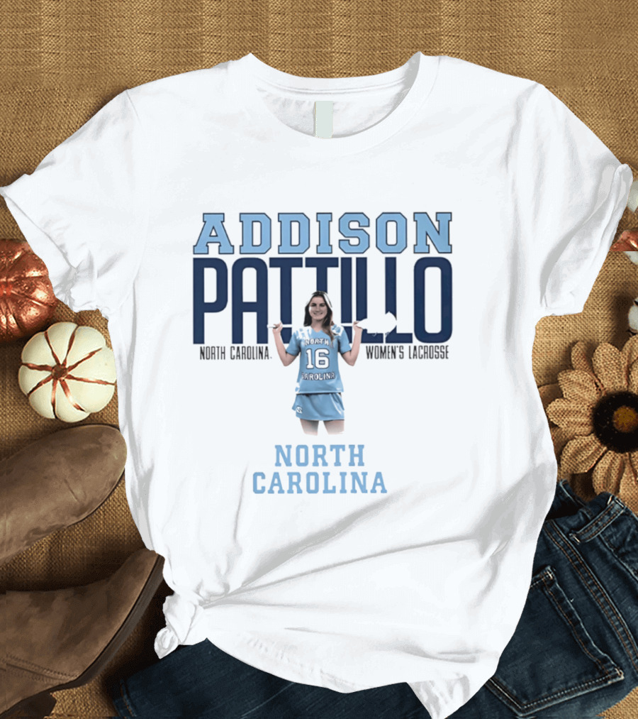 Addison Pattillo North Carolina Women's Lacrosse 16 Player T-Shirt