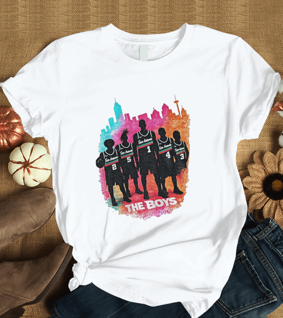 The Boys San Antonio Spurs Classic City Edition Basketball Player T-Shirt