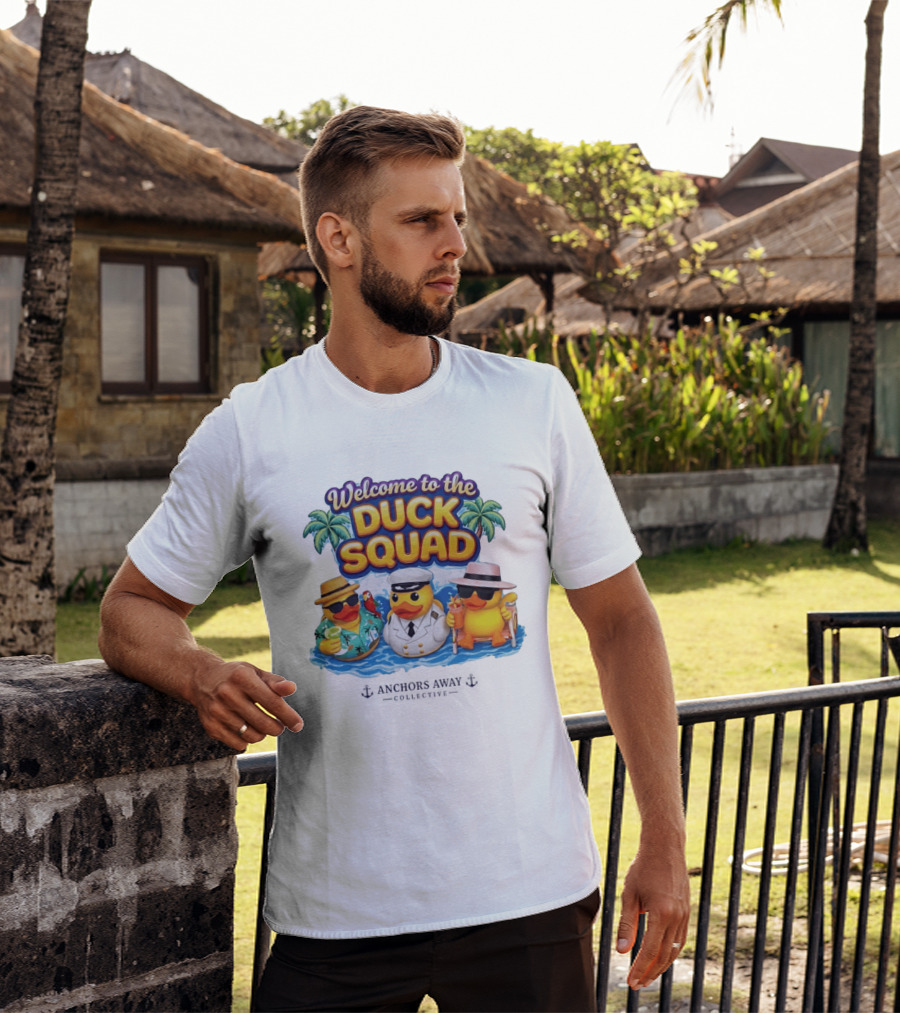 Welcome To The Duck Squad Anchors Away Collective Tropical Adventure T-Shirt