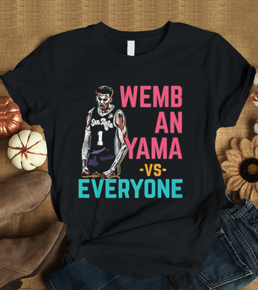 Victor Wembanyama Vs Everyone San Antonio Spurs NBA 2026 T-Shirt