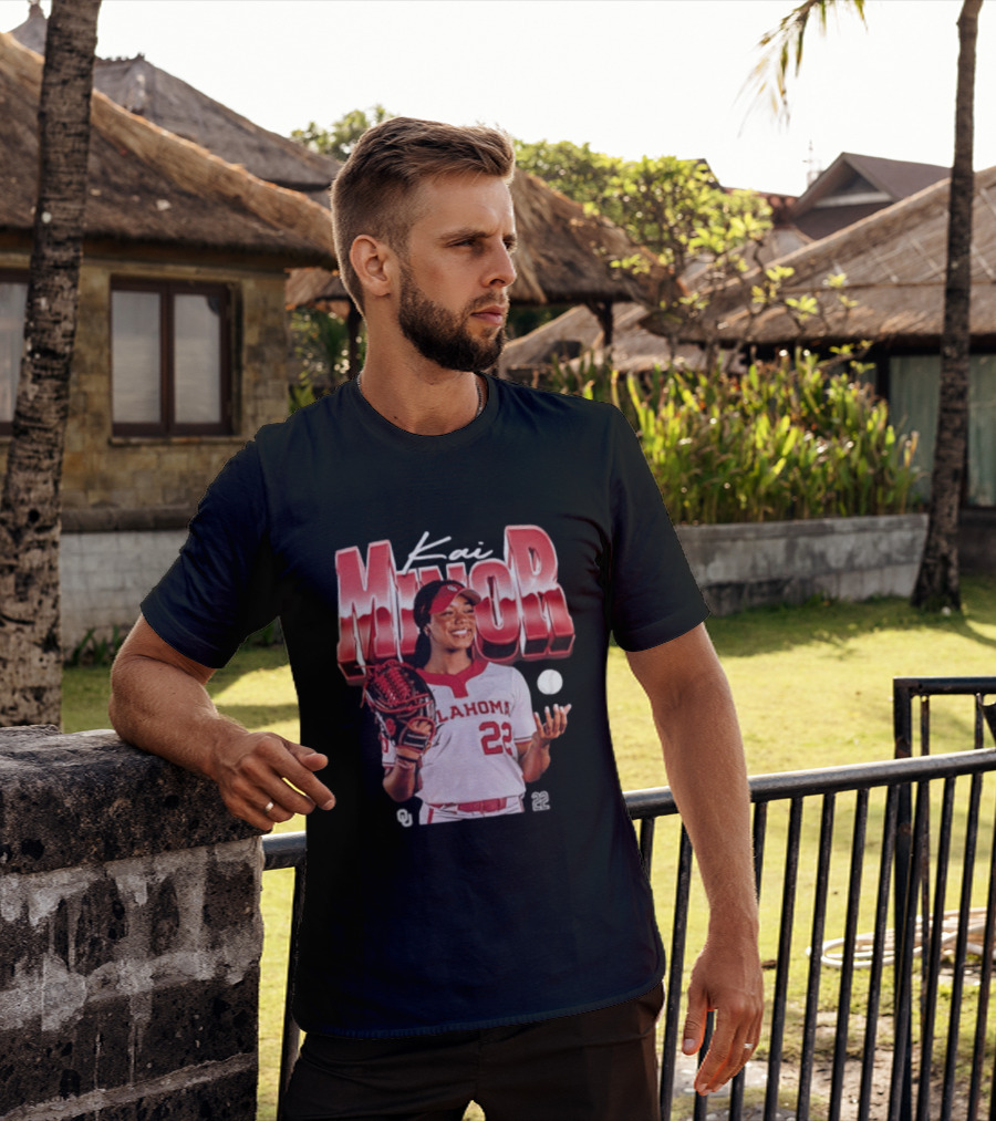 Kai Minor Oklahoma 22 Sooners Softball Player T-Shirt
