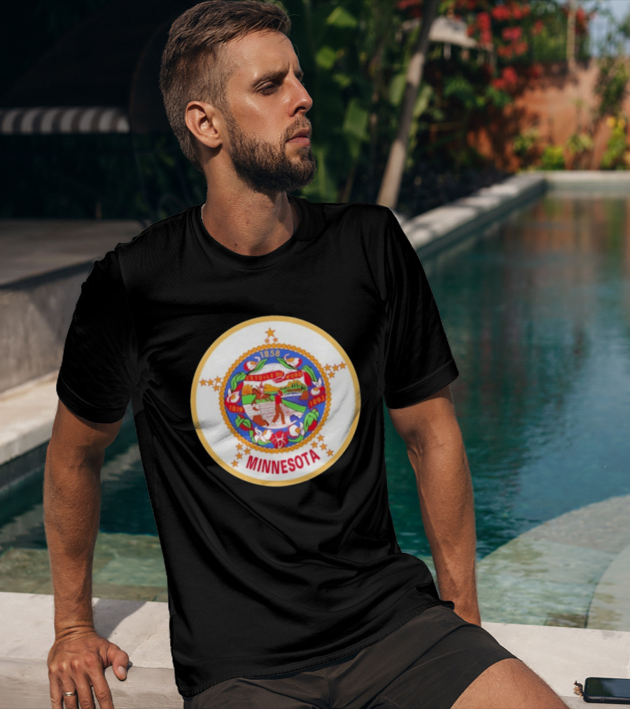 L'étoile Du Nord 1819 1858 1893 Seal Of Minnesota T-Shirt