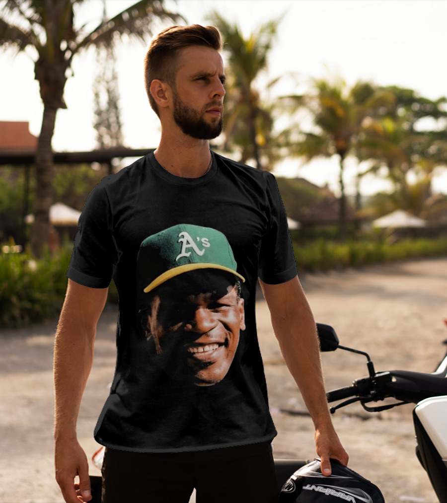 Dallas Braden Rickey Henderson A's Cap T-Shirt
