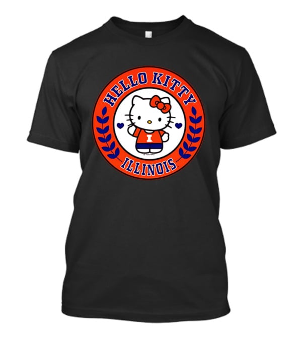 Hello Kitty Illinois I Fighting Illini T-Shirt