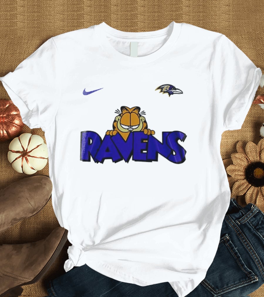 Baltimore Ravens Nike Garfield Crossover Ravens T-Shirt