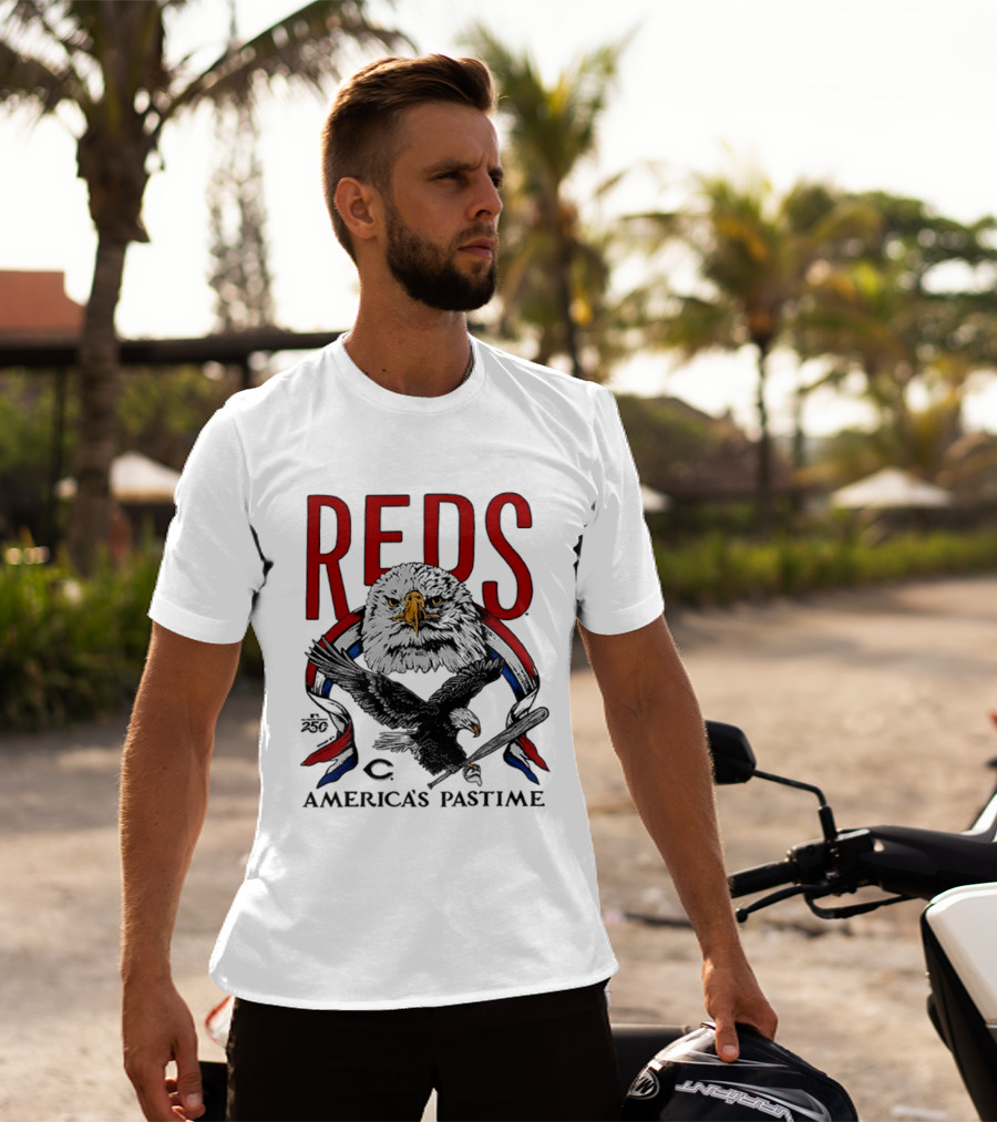 Cincinnati Reds Eagles 250th America's Pastime 2026 T-Shirt
