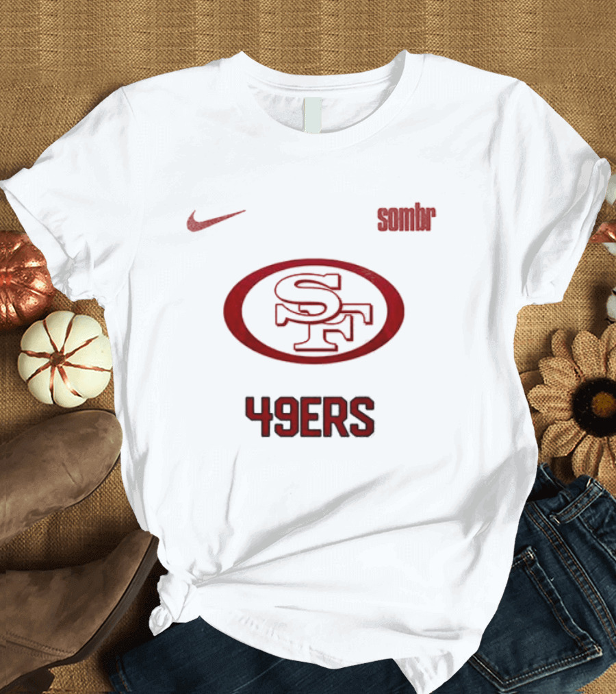 Nike San Francisco 49ers Sombr Collaboration 49ers SF T-Shirt